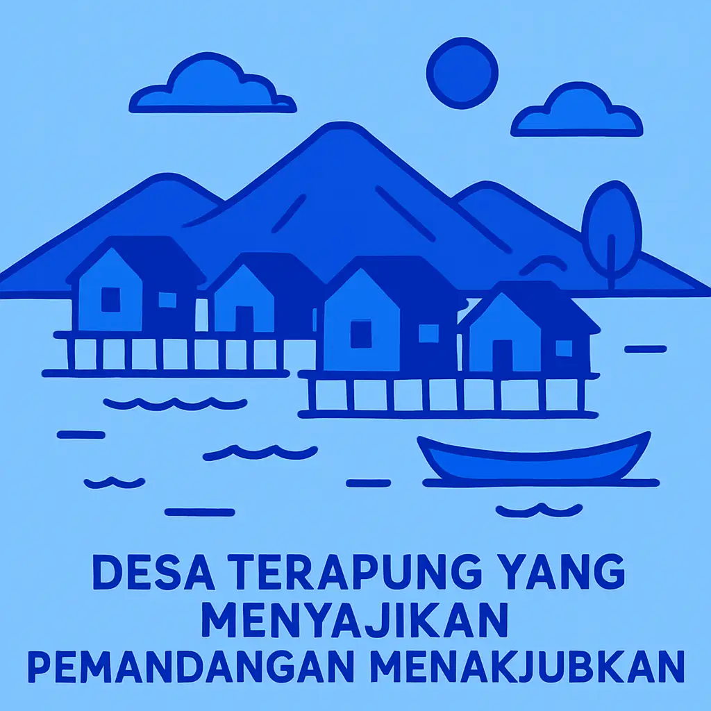 Desa Terapung yang Menyajikan Pemandangan Menakjubkan